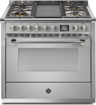 Steel Cucine Ascot Series AQY9M4TSSN - 36 Inch Freestanding Gas Range