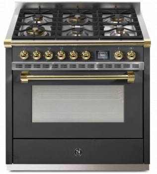 Steel Cucine Ascot Series AQY9M6WANO - 36 Inch Freestanding Gas Range