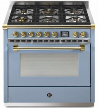 Steel Cucine Ascot Series AQY9M6WCEO - 36 Inch Freestanding Gas Range