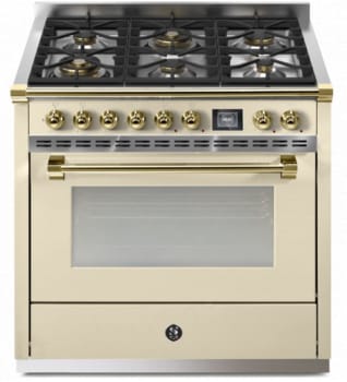 Steel Cucine Ascot Series AQY9M6WCRO - 36 Inch Freestanding Gas Range