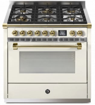 Steel Cucine Ascot Series AQY9M6WNAO - 36 Inch Freestanding Gas Range