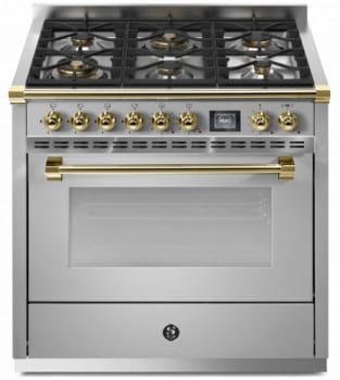 Steel Cucine Ascot Series AQY9M6WSSO - 36 Inch Freestanding Gas Range