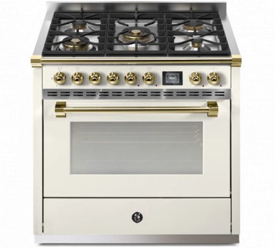 Steel Cucine Ascot Series AQY9S4MNAO - 36 Inch Freestanding Dual Fuel Range