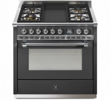 Steel Cucine Ascot Series AQY9S4TANC - 36 Inch Freestanding Dual Fuel Range