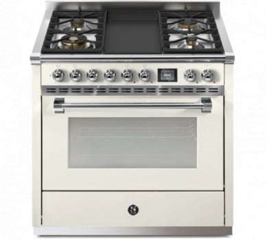 Steel Cucine Ascot Series AQY9S4TNAC - 36 Inch Freestanding Dual Fuel Range