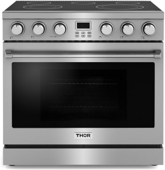 Thor Kitchen Contemporary Professional ARE36 - 36 Inch Freestanding Professional Electric Range in Front View
