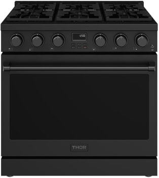 Thor Kitchen Contemporary Professional ARG36B - 36 Inch Contemporary Professional Gas Range