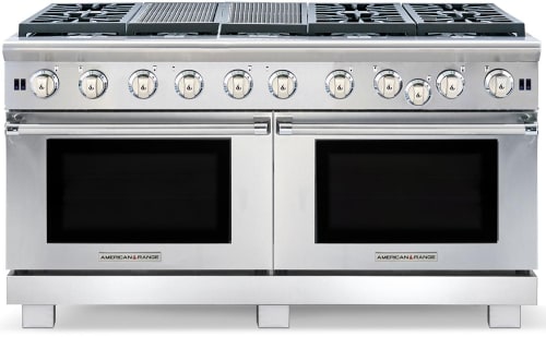American Range ARR660X2GRN - 60" Gas Range with 6 Burners and Large Center Grill (not shown in photo)