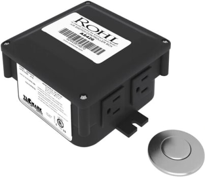 Rohl AS450SS - Air Activated Switch Button With Control Box For Waste Disposal - Stainless Steel
