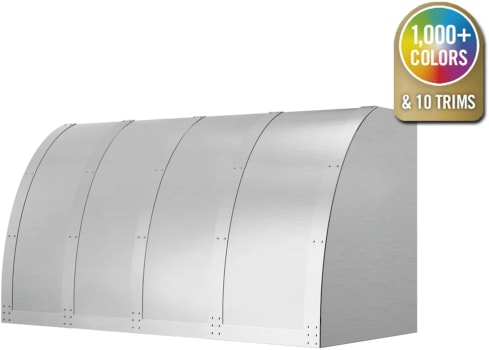 BlueStar Designer Series AT066MLPLTCF - ATLAS Wall Mount Range Hood in Angled View