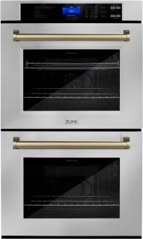 ZLINE Autograph Edition AWDZ30CB - 30 Inch Double Electric Wall Oven