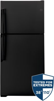 GE GTS22KGNRBB - 33 Inch Freestanding Top Freezer Refrigerator