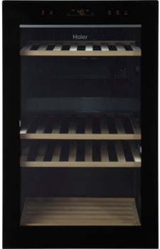 Haier QWR04DGRGB 20 Inch Freestanding Wine Cooler with 44-Bottle