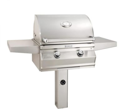 Fire Magic Choice Collection C430SRT1PG6 - 24 Inch In-ground Post Grill With Analog Thermometer And 1-hour Timer