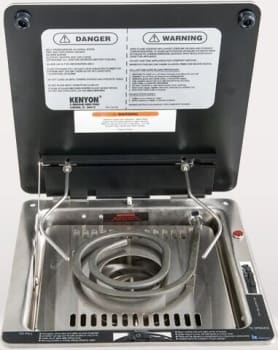 Kenyon B61145P - On-the-Go 2 Series 12 3/4 Inch Electric Coil Style Cooktop with 1 Element, 1100 W Power Heat, and Control Knob