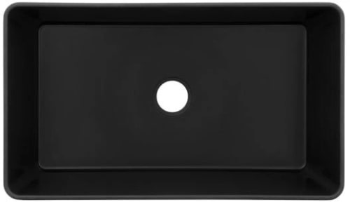 ZLINE SKQASMB33 - 33 Inch Apron Front Single Bowl Kitchen Sink with Drain Hole Center