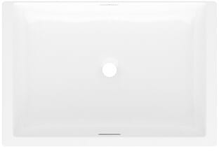 Rohl Kaali UBKAL62IO - 16 Inch Rectangular Undermount Bathroom Sink with Drain Hole Center