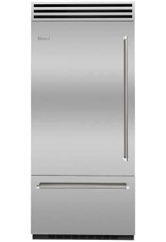 BlueStar PRO BBB36L3CFPLT - PRO 36 Inch Built-In Bottom Freezer Refrigerator in Front View