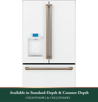 Cafe CFE28TP4MW2 - 27.7 Cu. Ft. Smart French-Door Refrigerator with Hot Water Dispenser