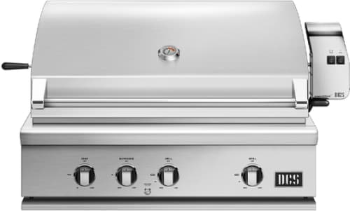 DCS Series 7 BH136RIN - 36 Inch Built-In Gas Grill with 871 sq. in. Total Cooking Area in Front View