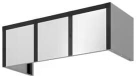Zephyr Designer Forte BKDC13612AMB - 12" Duct Cover Banding Kit in Matte Black