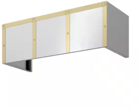 Zephyr Designer Forte BKDC13612ASG - 12” Duct Cover Banding Kit in Satin Gold