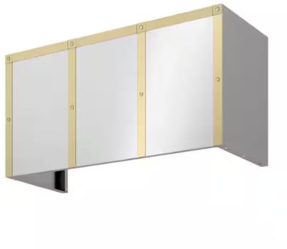 Zephyr Designer Forte BKDC13618ASG - 18” Duct Cover Banding Kit in Satin Gold