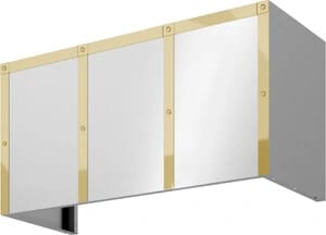 Zephyr Forte BKDC14818APG - 18 Inch Duct Cover Banding Kit - Polished Gold Finish