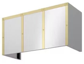 Zephyr Designer Forte BKDC14818ASG - 18” Duct Cover Banding Kit in Satin Gold
