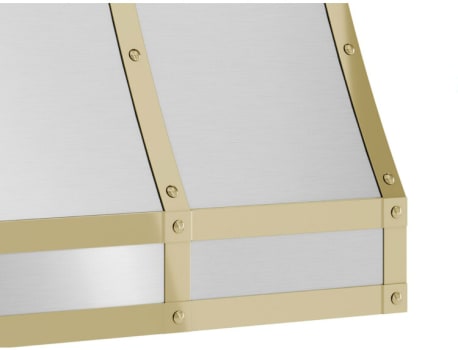 Zephyr Forte BKFT48APG - 48 Inch Hood Banding Kit - Polished Gold Finish