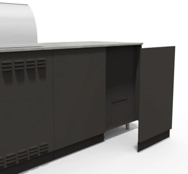 Blaze BSNRS40BCKPBRZ - 8-Ft Outdoor Kitchen Island Back Plate for Models with 40-Inch Grills