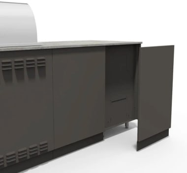 Blaze BSNST40BCKPGUN - Blaze Sunset 10-Ft Outdoor Kitchen Island Back Panels in Architectural Bronze (40-Inch Grills)