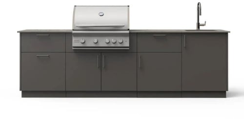 Blaze BSNST32GUNKEONLP - 10-Ft Outdoor Kitchen Island w/ 32-Inch Premium LTE+
