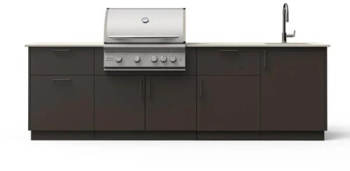 Blaze BSNST32BRZAERISLP - 10-Ft Outdoor Kitchen Island w/ 32-Inch Premium LTE+