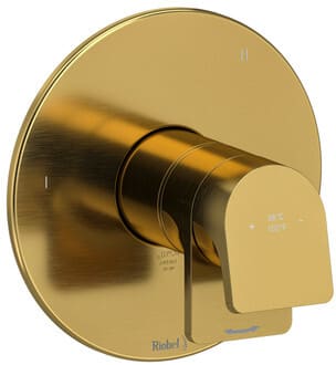 Rohl Ode™ TOD47BG - Ode™ Single Lever Handle Thermostatic and Pressure Balance Trim with 3 Functions in Brushed Gold