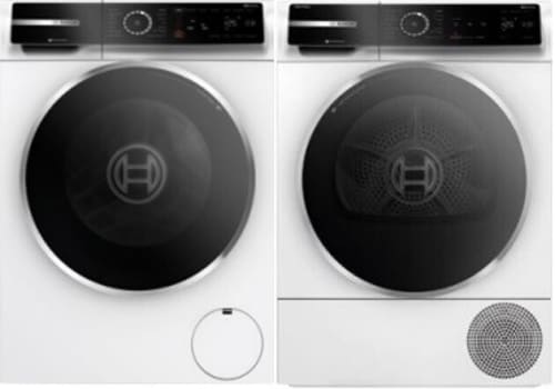 Bosch 500 Series BOWADREUC245AX - Side by Side Washer and Electric Dryer