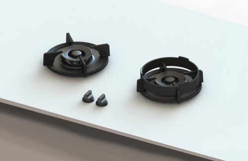 Pitt Cooking Bromo Black Edition BROMO2BTLP - 26 Inch Modular Gas Cooktop