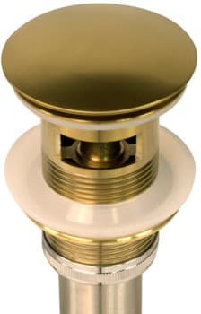 Nantucket Sinks NSUDBGOF - Brushed Gold Finish Umbrella Drain With Overflow