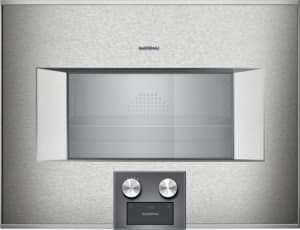 Gaggenau BS475612 24 Inch Single Combi Steam Smart Electric Wall Oven with 2.1 Cu. Ft. Capacity Handleless Door Automatic Door Opening Convection Self Cleaning Sabbath Mode Yom Tov Mode Dough Proofing...