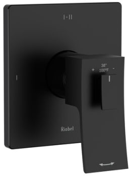 Rohl Zendo TZOTQ23BK - 1/2” Therm & Pressure Balance Trim with 3 Functions in Black