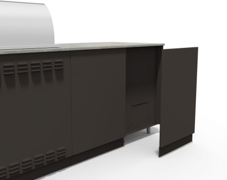 Blaze BSNST32BCKPGUN - 10-Ft Outdoor Kitchen Island Back Plate for Models w/ 32-Inch Grill