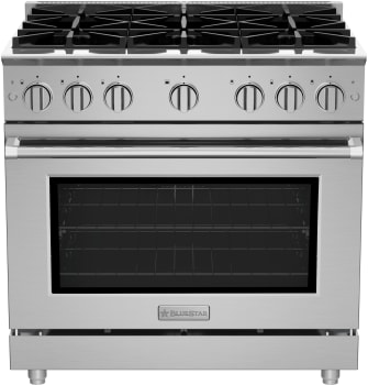 BlueStar Platinum Series BSPGR366BLCCPLT - 36 Inch Freestanding Gas Range