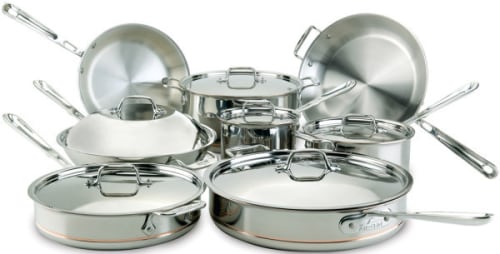 All Clad 60090 14 Piece Copper Core Cookware Set With 5 Ply All Clad 60090 Cookware Set