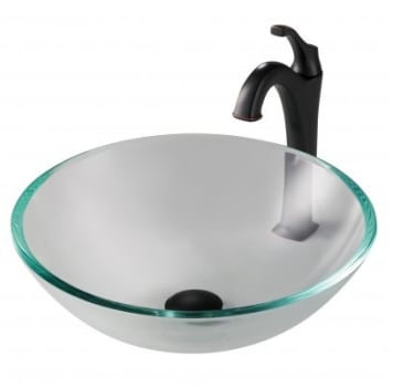 Kraus Cgv10012mm1200orb 16 Inch Crystal Clear Glass Bathroom