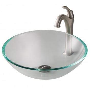 Kraus Cgv10012mm1200sfs 16 Inch Crystal Clear Glass Bathroom