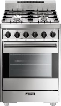 Smeg C24GGXU - 24 Inch Gas Range with 2.8 cu. ft. Convection Oven