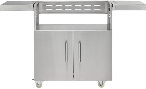 Coyote C3C34CT - 34 Inch Stainless Steel Gas Grill Cart with 2 Fold-Down Storage Shelves