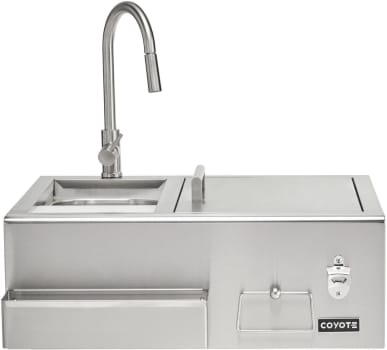 Coyote C3RC - 30 Inch Stainless Steel Built-In Refreshment Center with Faucet