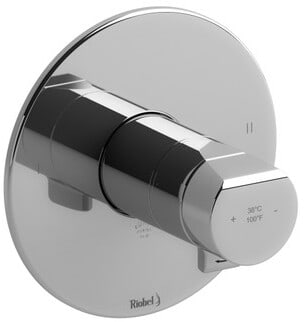 Rohl Parabola™ TPB44C - Parabola™ Single Knob Handle Thermostatic and Pressure Balance Trim with 2 Functions in Chrome