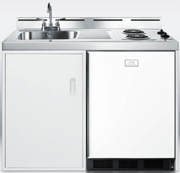 Summit C48EL 48 Inch Combination Kitchen with 5.1 cu. ft. Manual